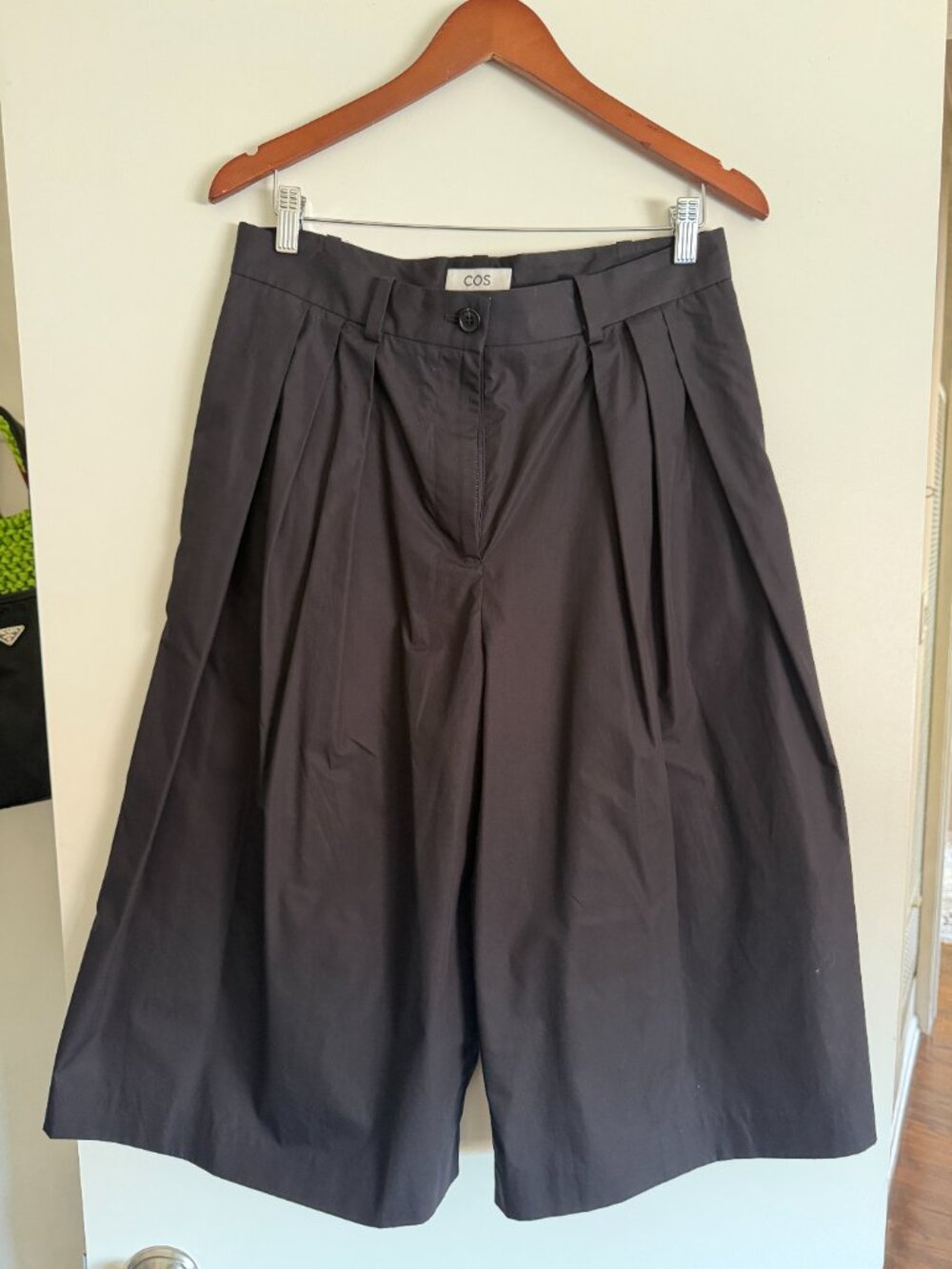Cos Oversized Cotton Long Wide Leg Shorts